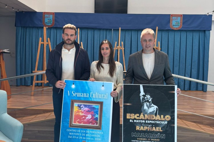 Presentación de la Semana Cultural del Centro de Día de personas mayores de Mazarrón del 23  al 29 de marzo