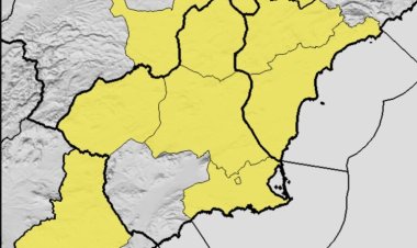 AEMET actualiza avisos: lluvias y viento en la Región de Murcia