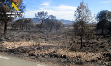 Una quema de restos de poda agrícola, origen del incendio en Sierra Espuña que arrasó más de 400 hectáreas