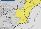 Meteorología advierte de lluvia (15 litros en una hora) y tormentas mañana sábado en la Vega del Segura y el Campo de Cartagena