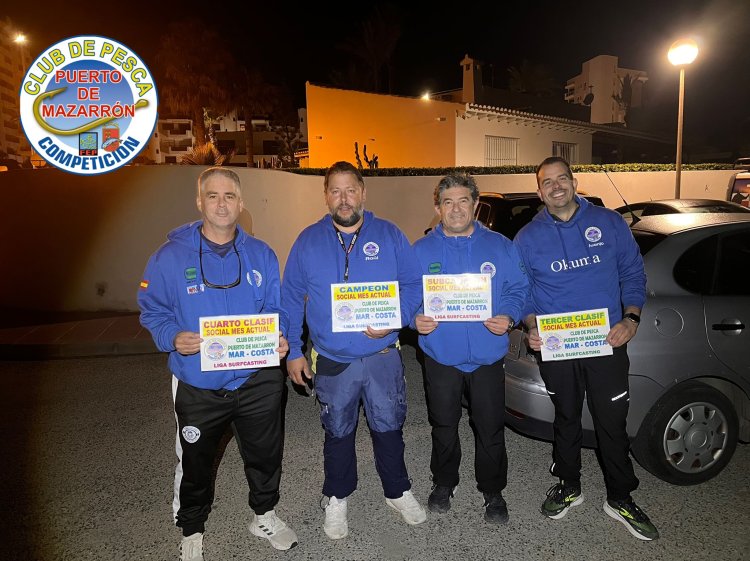 Raúl Muñoz comienza la remontada en el quinto social del Club de Pesca Puerto de Mazarrón