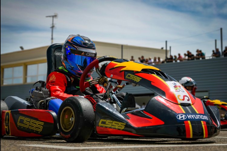 El piloto  mazarronero “Bernardo Mateos Peña, del equipo Campos Racing, destaca una vez más en el mundo del karting.