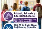 Educación publica el calendario lectivo del próximo curso escolar