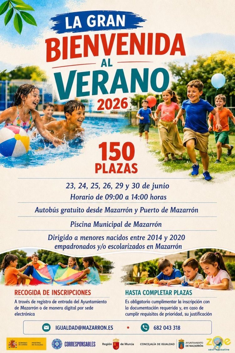Los más pequeños del municipio podrán disfrutar de la piscina municipal hasta que empiecen las escuelas de verano