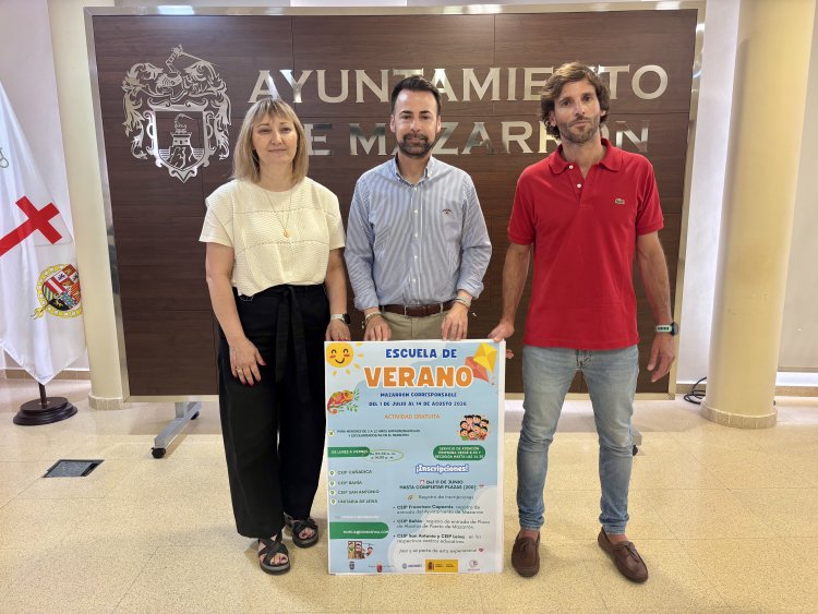 Presentadas esta mañana Las escuelas de verano 2026 que se llevarán a cabo a partir del 1 de julio al 14 de agosto.