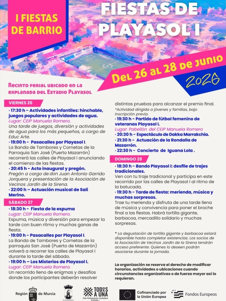 Celebración de la I Edición de las Fiestas Populares del Barrio de Playasol I