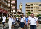 La Virgen del Carmen inicia su recorrido con el tradicional traslado hasta la Lonja de Pescadores