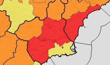 Meteorología advierte de temperaturas de 44º C mañana en la Vega del Segura y el Guadalentín. (Nível amarillo en Mazarrón )