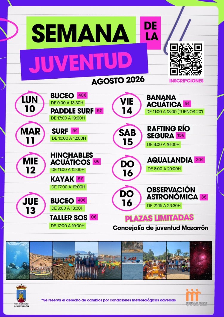 Presentada la Semana de la Juventud 2026☀️