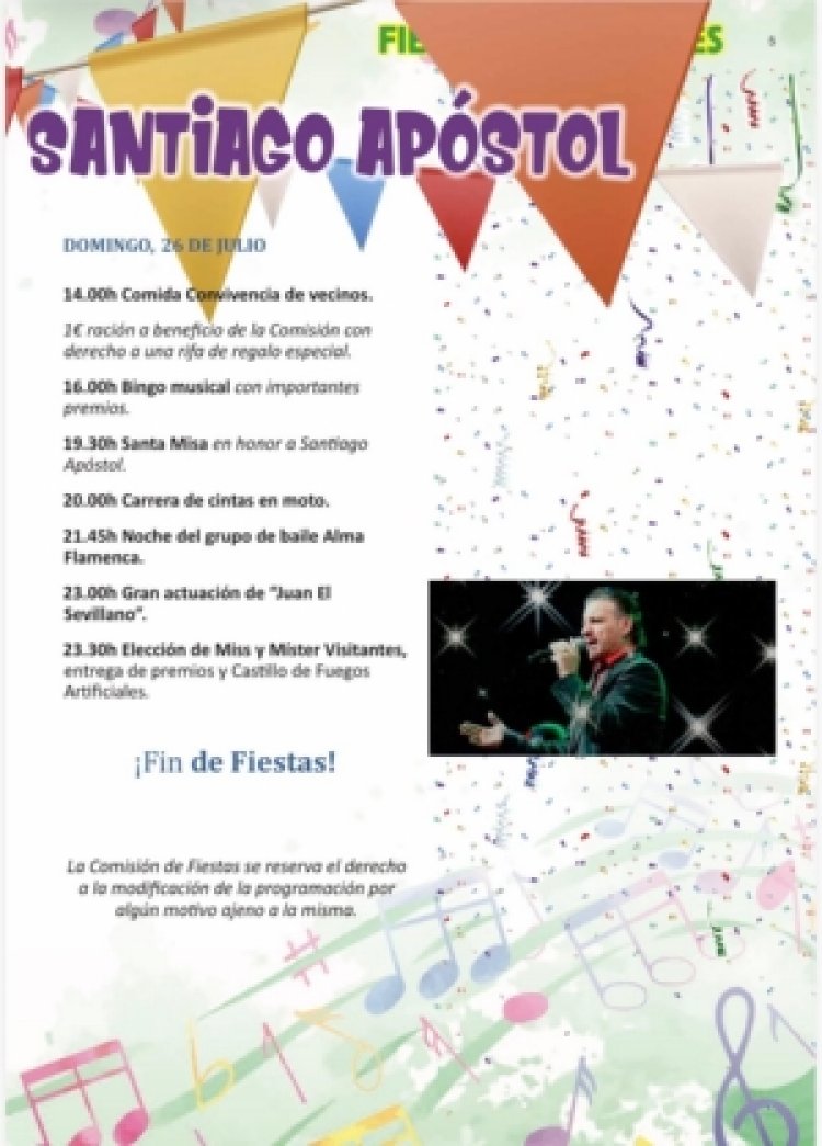 Pastrana se prepara para vivir sus fiestas en honor a Santiago Apóstol del 23 al 26 de julio