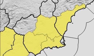 Meteorología actualiza aviso de fenómenos adversos por lluvias y tormentas para hoy viernes en la Región de Murcia