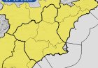 La AEMET advierte de lluvia de 20 litros en una hora y tormentas el sábado en toda la Región