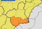 La AEMET advierte de nivel naranja por lluvia mañana sábado en el Campo de Cartagena y Guadalentín, donde se esperan 30 litros por metro cuadrado en una hora.