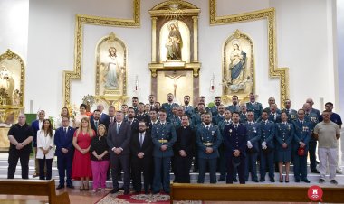 Mazarrón celebra el Día de la Hispanidad y de la Guardia Civil con un acto en la iglesia de San José