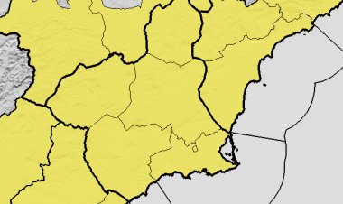 La AEMET advierte de lluvia de 20 litros en una hora y tormentas el sábado en toda la Región