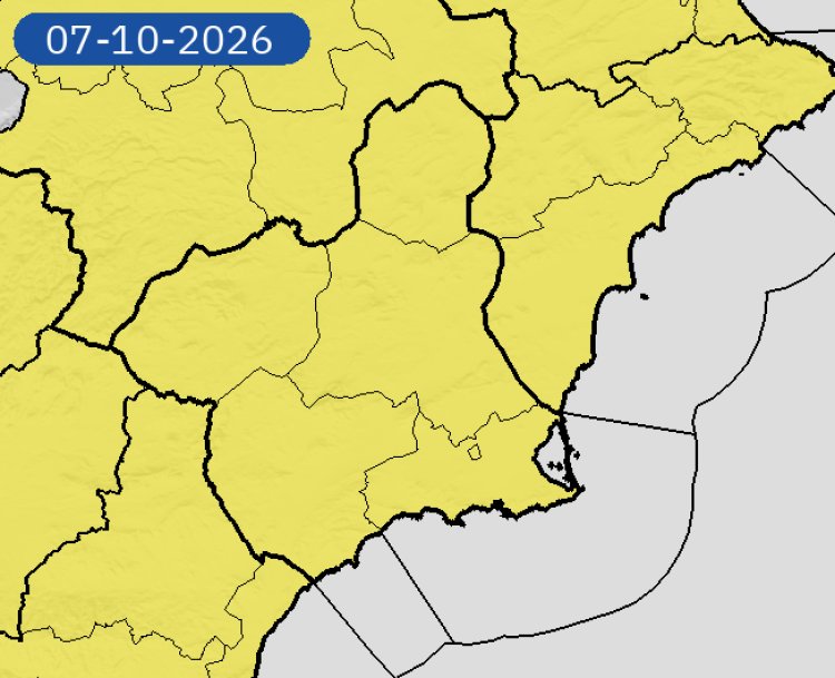 Meteorología emite aviso amarillo por lluvia (15 litros en una hora) y tormentas a partir de esta medianoche
