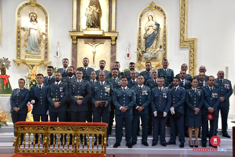 Mazarrón celebra el Día de la Hispanidad y de la Guardia Civil con un acto en la iglesia de San José